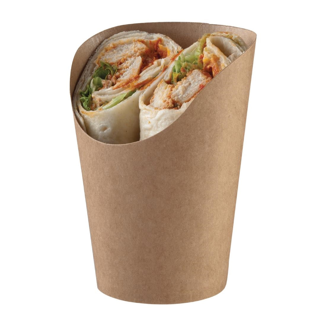 Colpac Recyclable Kraft Tortilla Wrap Scoops (1000 pack)