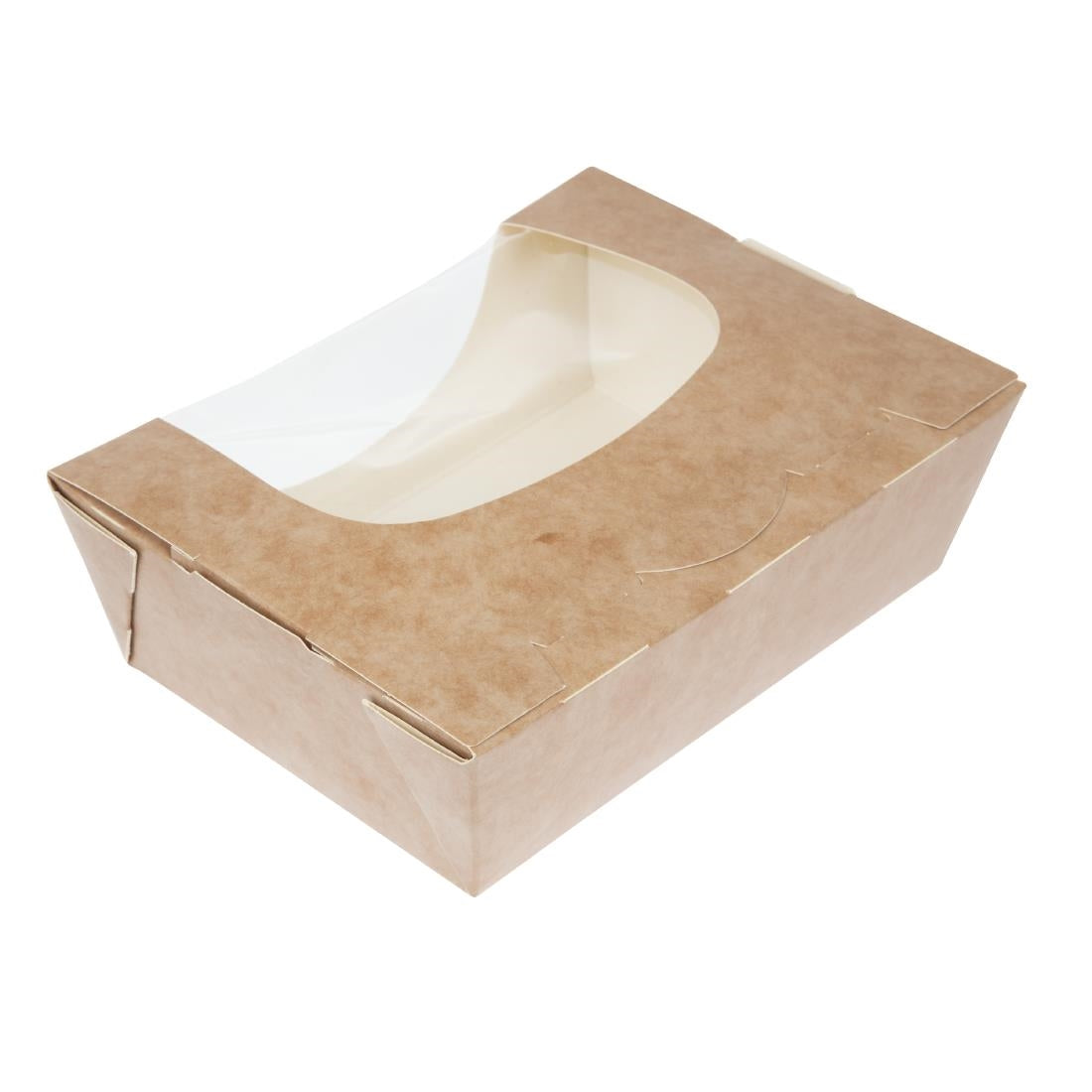 Colpac Zest Compostable Kraft Medium Salad Box 825ml/29oz (250 Pack)