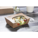 Colpac Zest Compostable Kraft Medium Salad Box 825ml/29oz (250 Pack)