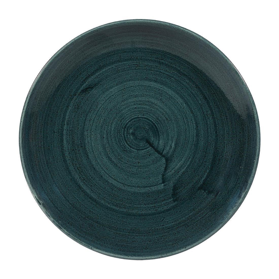 Churchill Stonecast Patina Coupe Plates Rustic Teal 217mm (12 Pack)