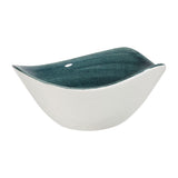 Churchill Stonecast Patina Triangular Bowls Rustic Teal 153mm (12 Pack)