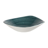 Churchill Stonecast Patina Triangular Bowls Rustic Teal 21oz 235mm (12 Pack)