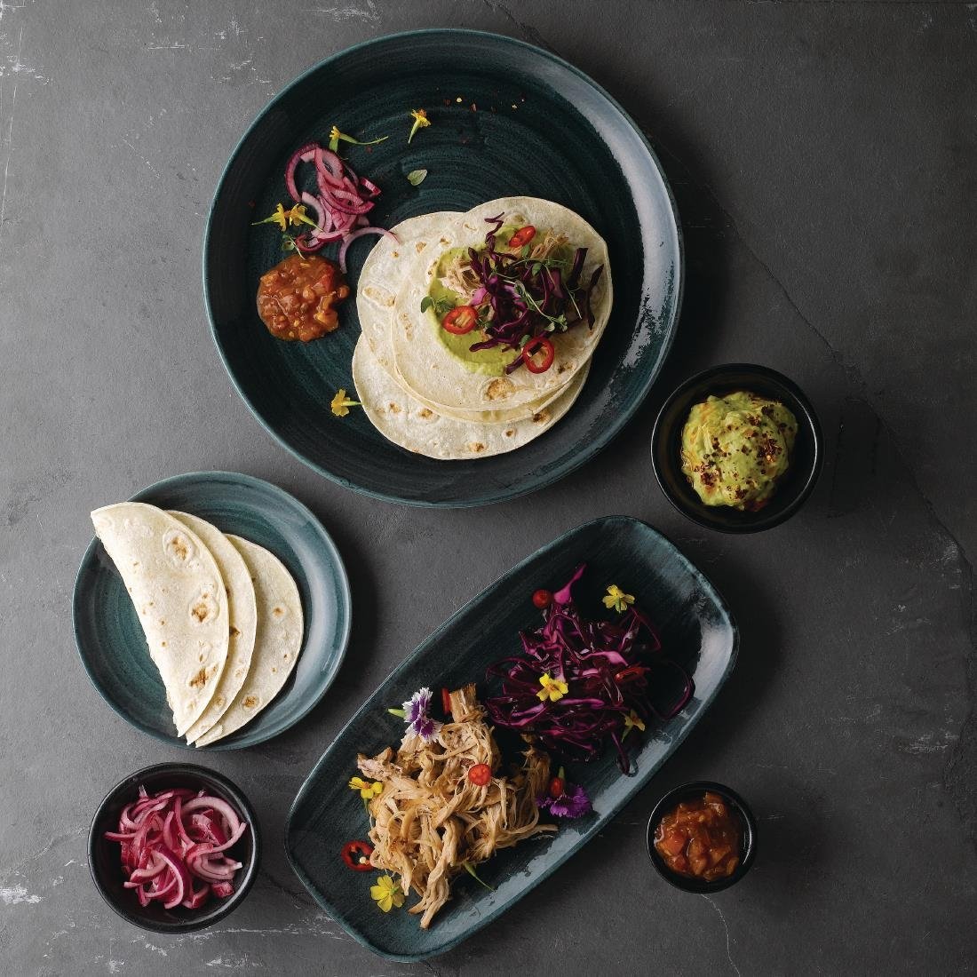 Churchill Stone Coupe Plates Aquamarine 260mm (12 Pack)