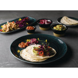 Churchill Stone Oblong Chef Plates Aquamarine 189 x 355mm (6 Pack)