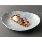 Churchill Stone Oval Coupe Plates Aquamarine 270 x 229mm (12 Pack)