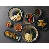 Churchill Stonecast Aqueous Triangular Plates Bayou Taupe 265mm (12 Pack)