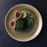 Churchill Stonecast Aqueous Coupe Plates Bayou Taupe 288mm (12 Pack)