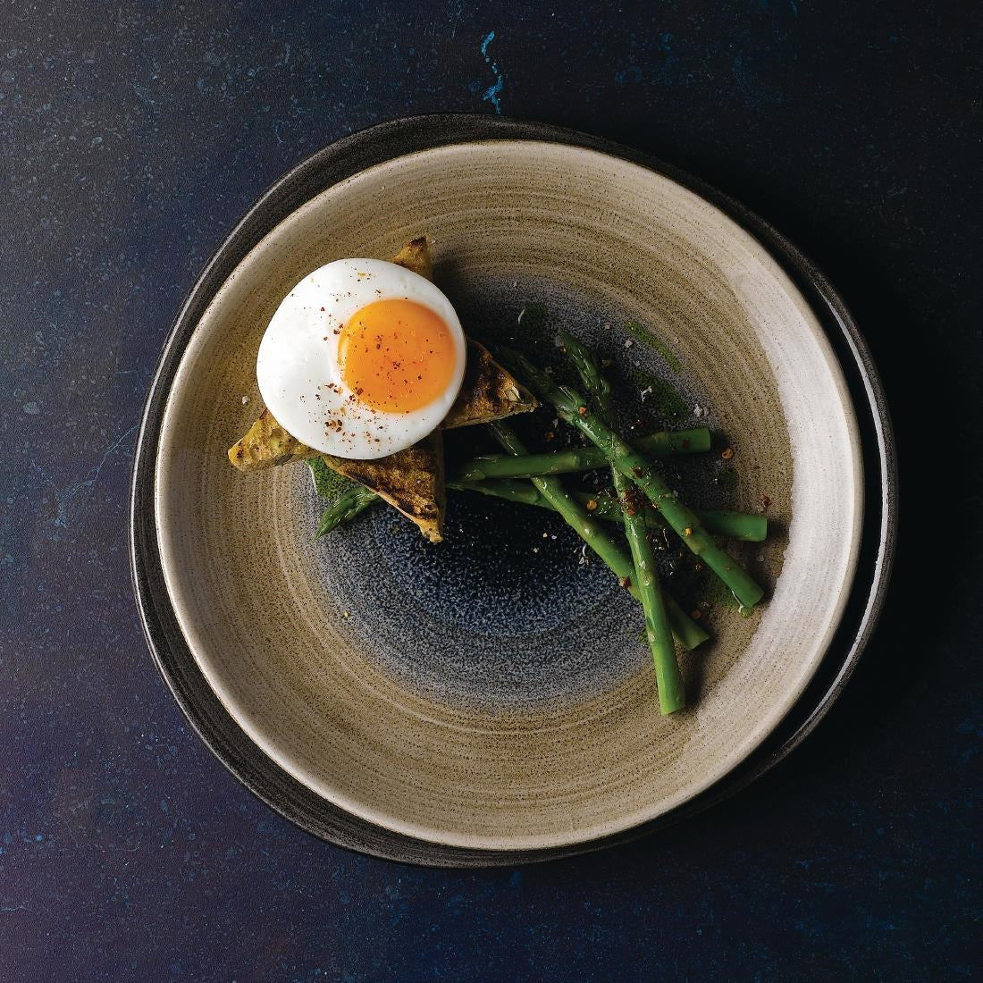 Churchill Stonecast Aqueous Coupe Plates Bayou Taupe 217mm (12 Pack)