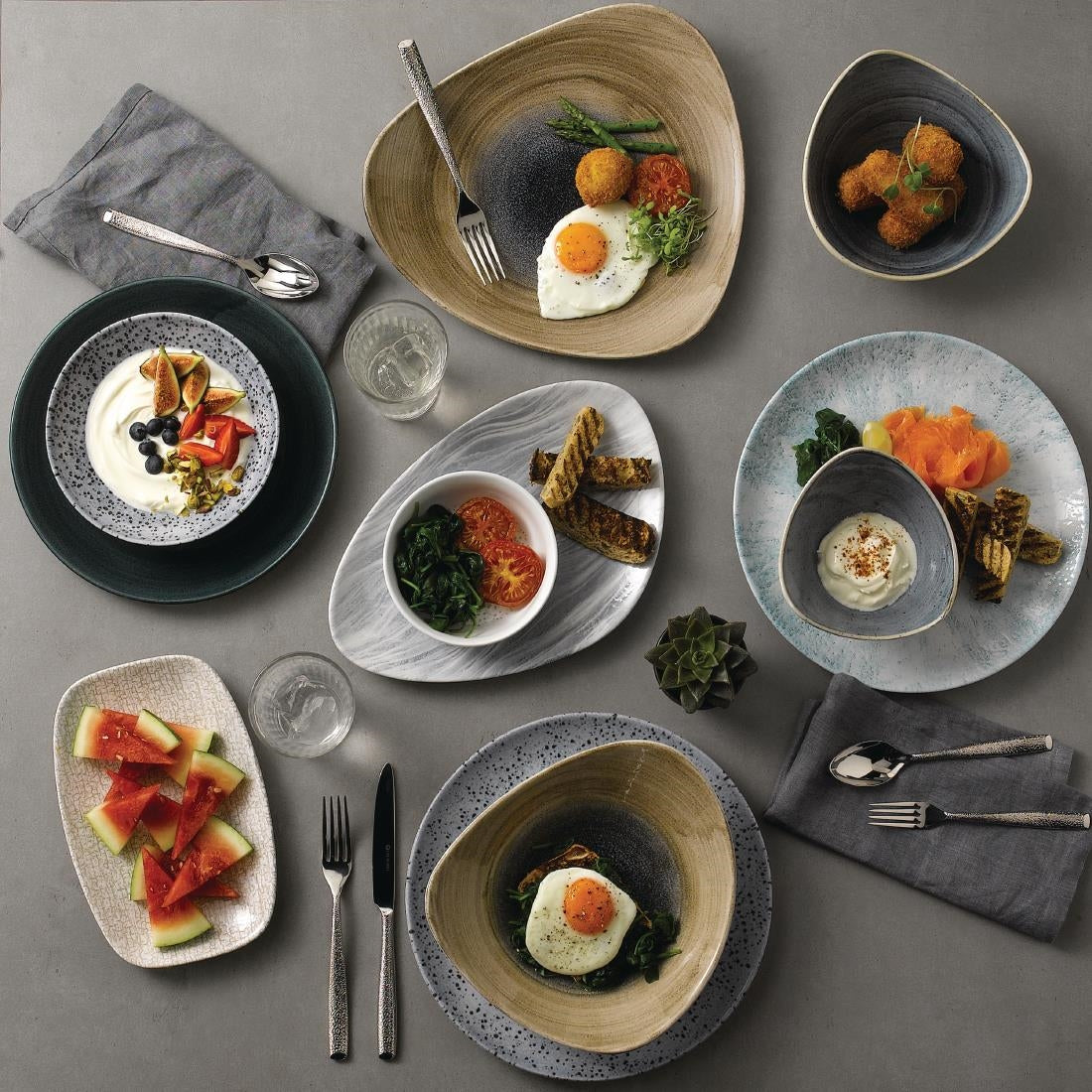 Churchill Stonecast Patina Coupe Plates Rustic Teal 288mm (12 Pack)