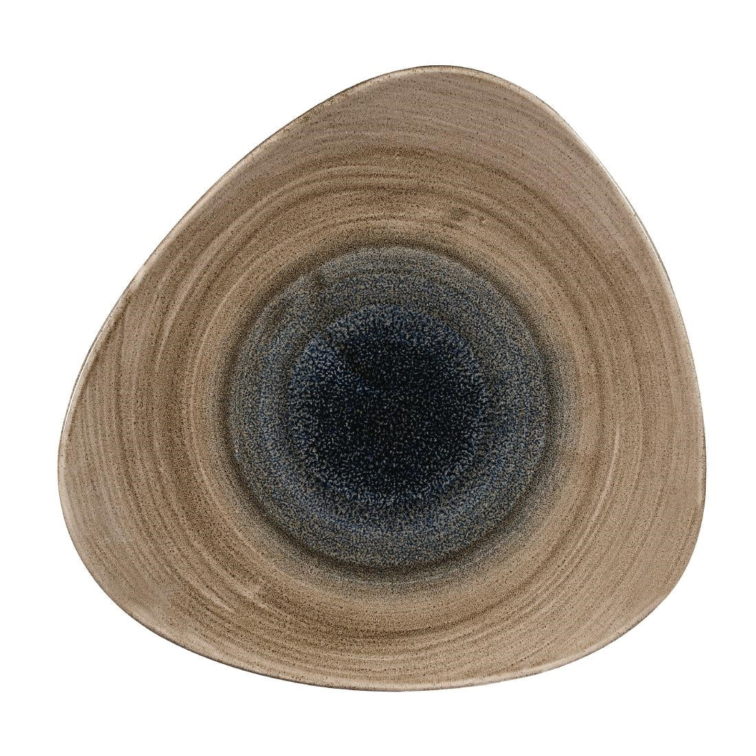 Churchill Stonecast Aqueous Triangular Plates Bayou Taupe 311mm (6 Pack)