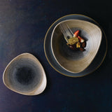 Churchill Stonecast Aqueous Triangular Bowls Bayou Taupe 21oz 235mm (12 Pack)