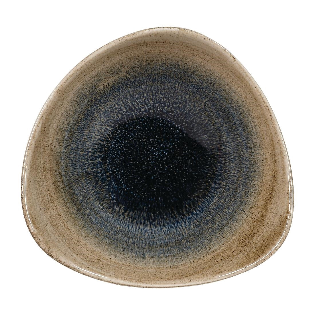 Churchill Stonecast Aqueous Triangular Bowls Bayou Taupe 13oz 185mm (12 Pack)