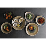 Churchill Stonecast Aqueous Triangular Plates Bayou Taupe 192mm (12 Pack)