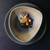 Churchill Stonecast Aqueous Triangular Bowls Bayou Taupe 21oz 235mm (12 Pack)