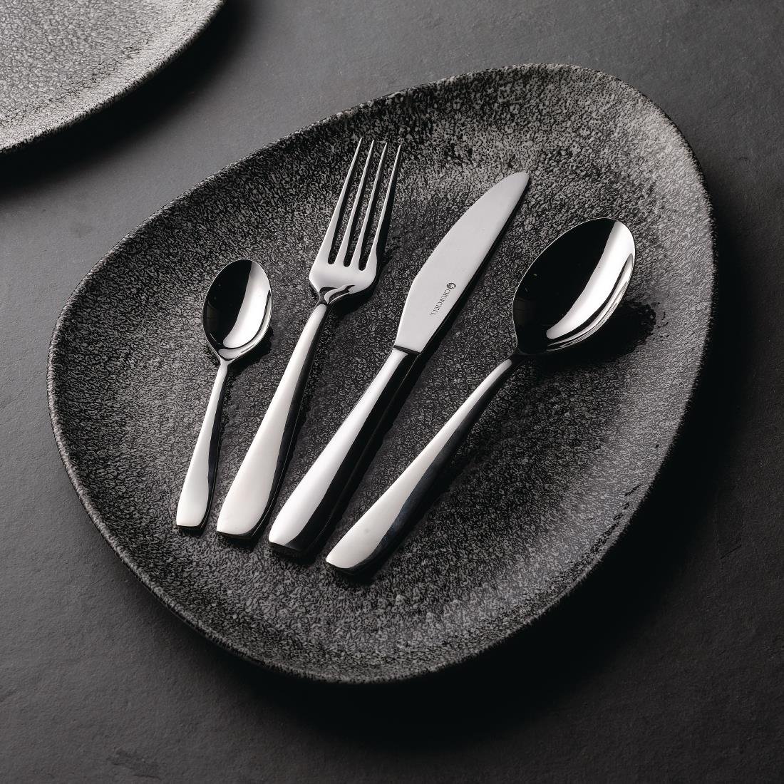 Churchill Studio Prints Raku Triangular Plates Quartz Black 200mm (12 Pack)