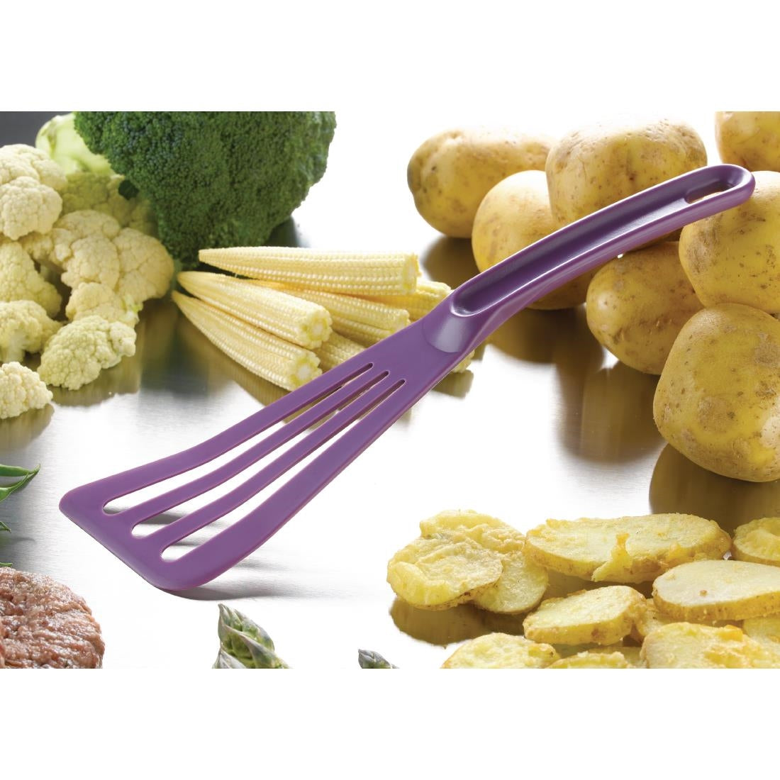 Matfer Bourgeat Pelton Exoglass Spatula 30cm Purple