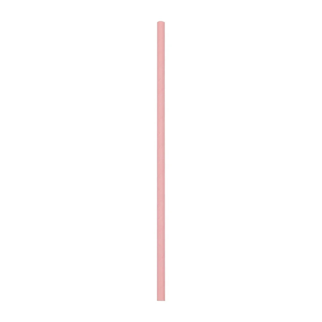 Fiesta Compostable Paper Straws Pink (250 Pack)