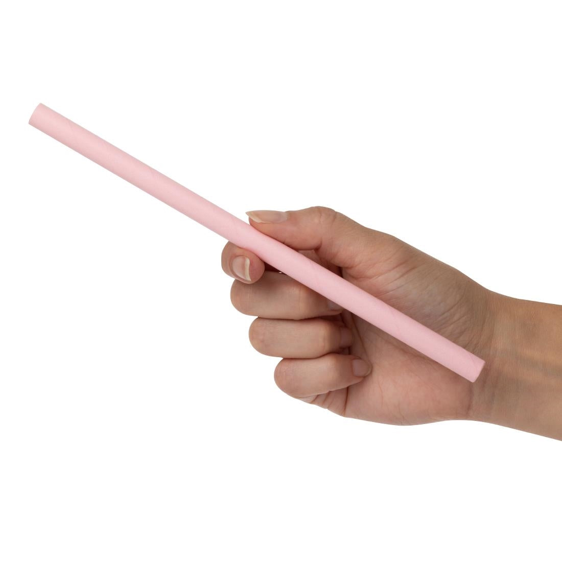 Fiesta Compostable Paper Smoothie Straws Pink (250 Pack)