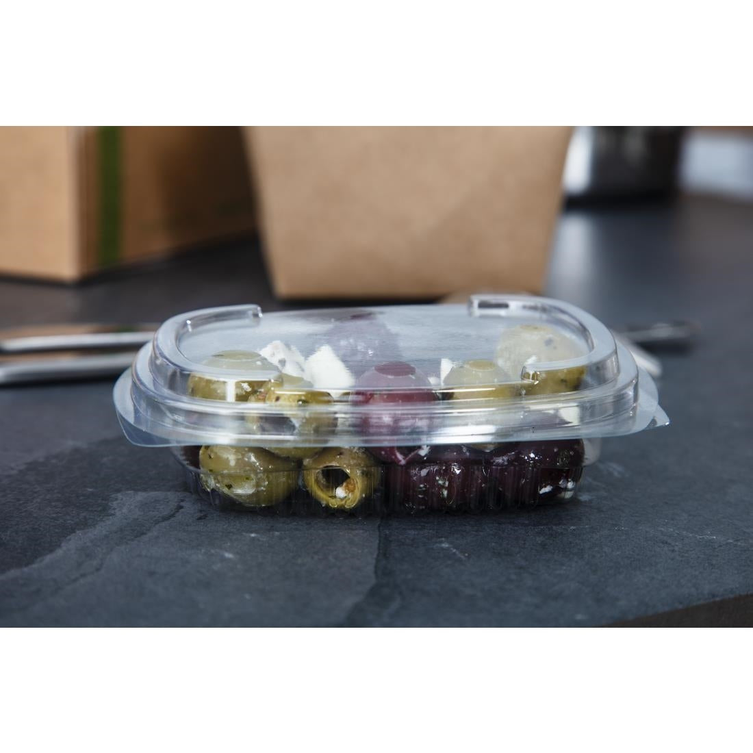 Faerch Fresco Recyclable Deli Containers With Lid 125ml / 4oz (600 Pack)