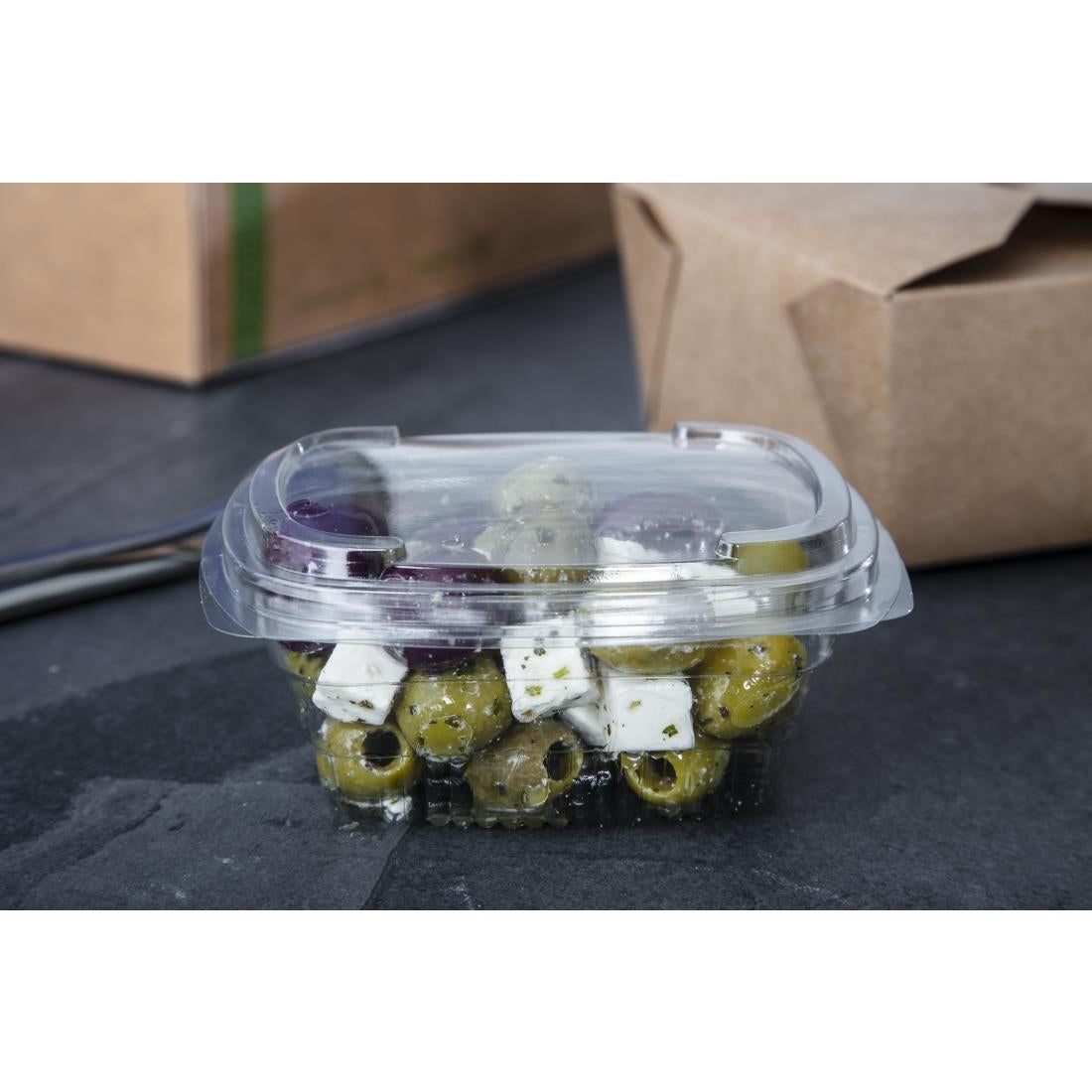 Faerch Fresco Recyclable Deli Containers With Lid 250ml / 9oz (600 Pack)