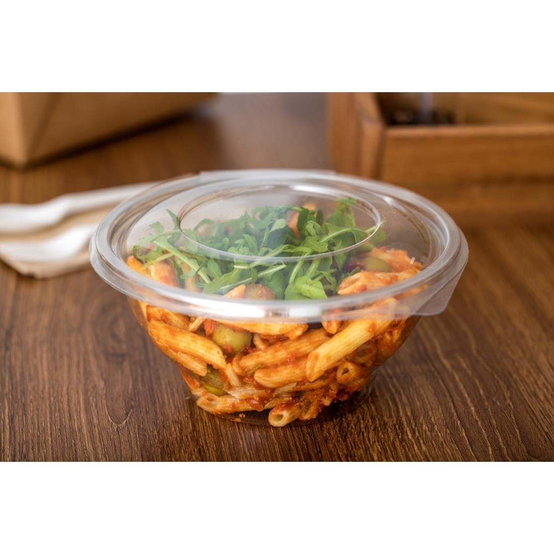 Faerch Contour Recyclable Deli Bowls With Lid 1000ml / 35oz (200 pack)