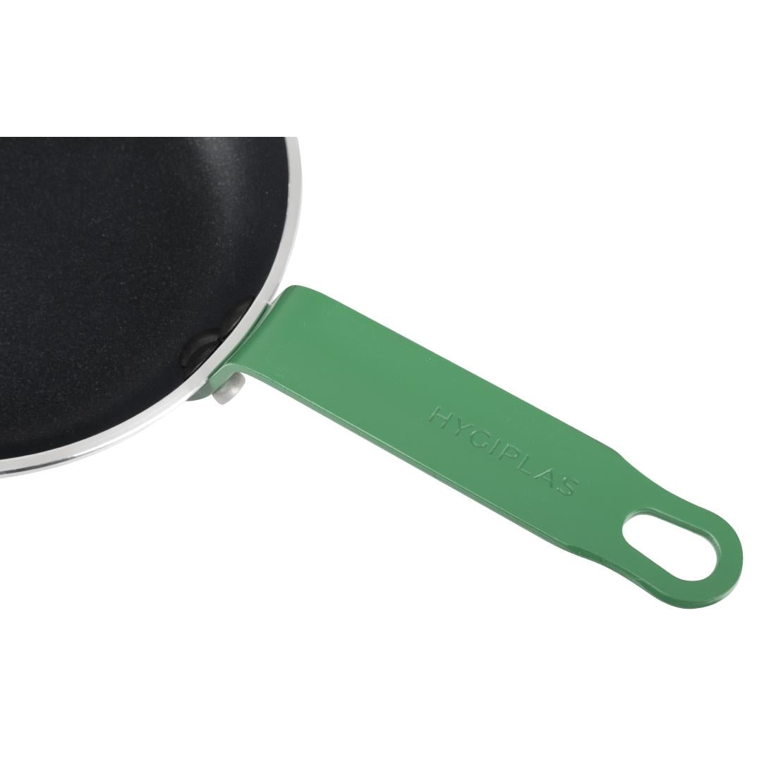 Hygiplas Aluminium Non-stick Teflon Platinum Plus Frying Pan Green Handle 20cm