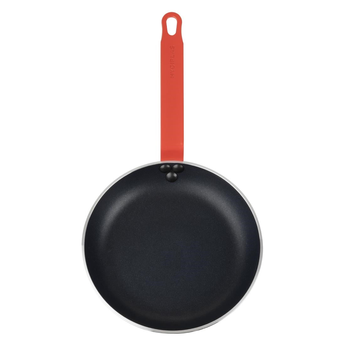 Hygiplas Aluminium Non-Stick Teflon Platinum Plus Frying Pan with Red Handle 24cm