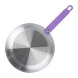 Hygiplas Aluminium Non-Stick Teflon Platinum Plus Frying Pan with Purple Handle 24cm