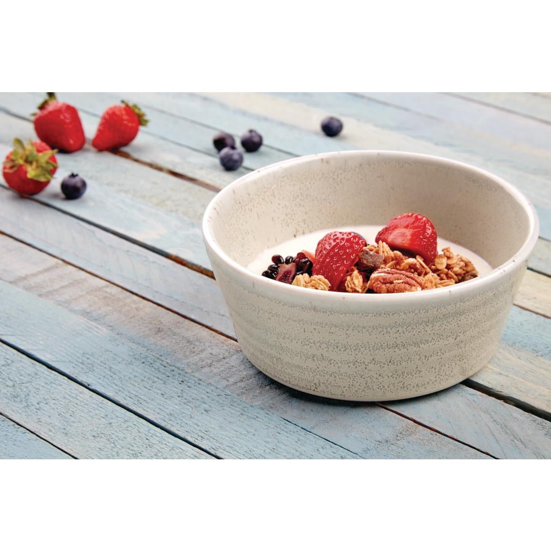 Olympia Cavolo Flat Round Bowls Spring Green 143mm (6 Pack)