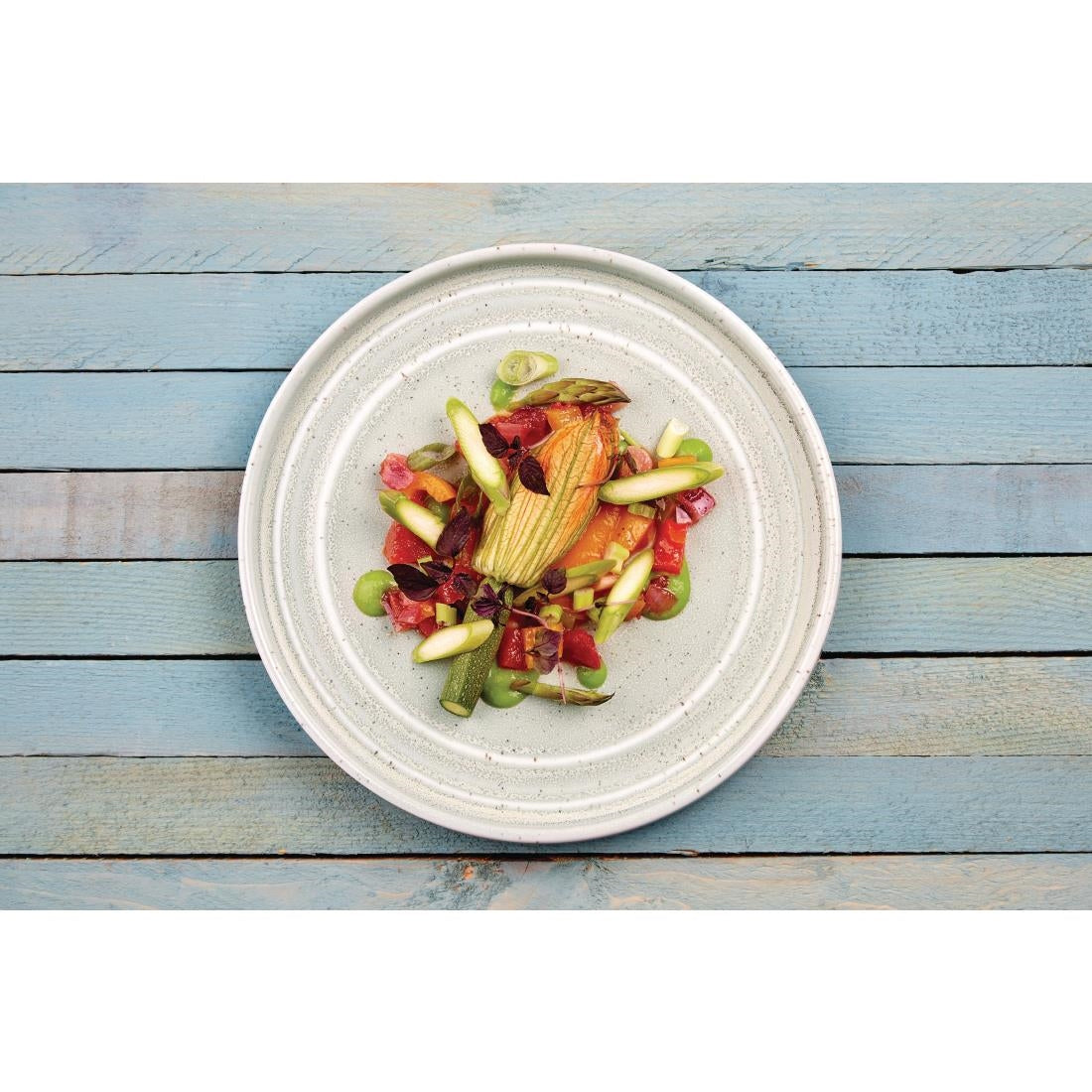 Olympia Cavolo Flat Round Plates Spring Green 220mm (6 Pack)