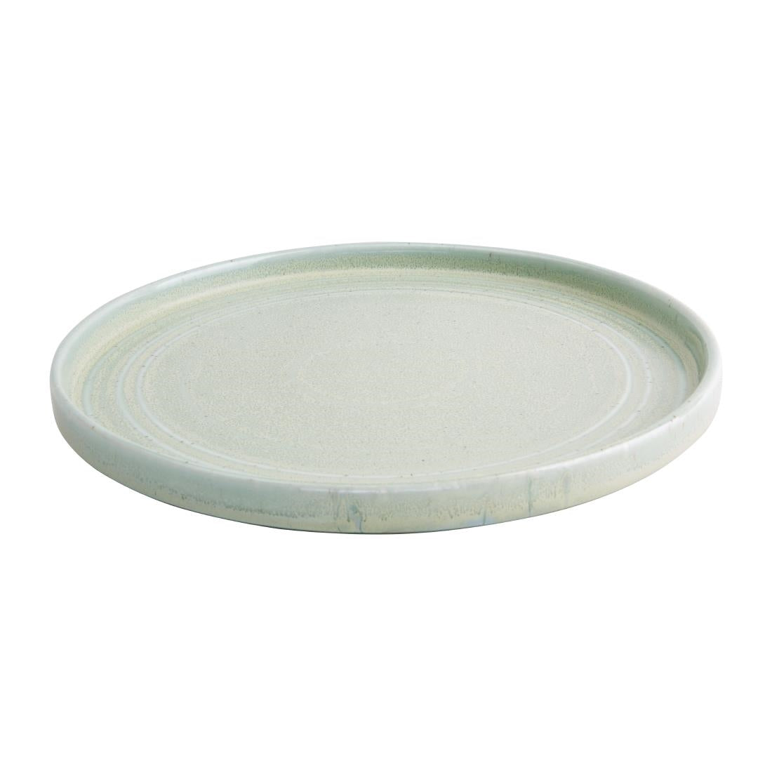 Olympia Cavolo Flat Round Plates Spring Green 270mm (4 Pack)