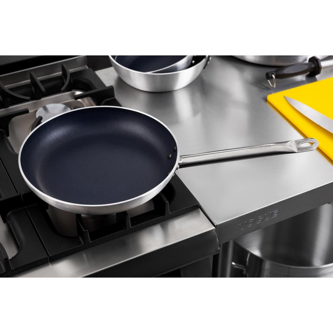 Vogue Aluminium Non-Stick Teflon Platinum Plus Frying Pan 30cm