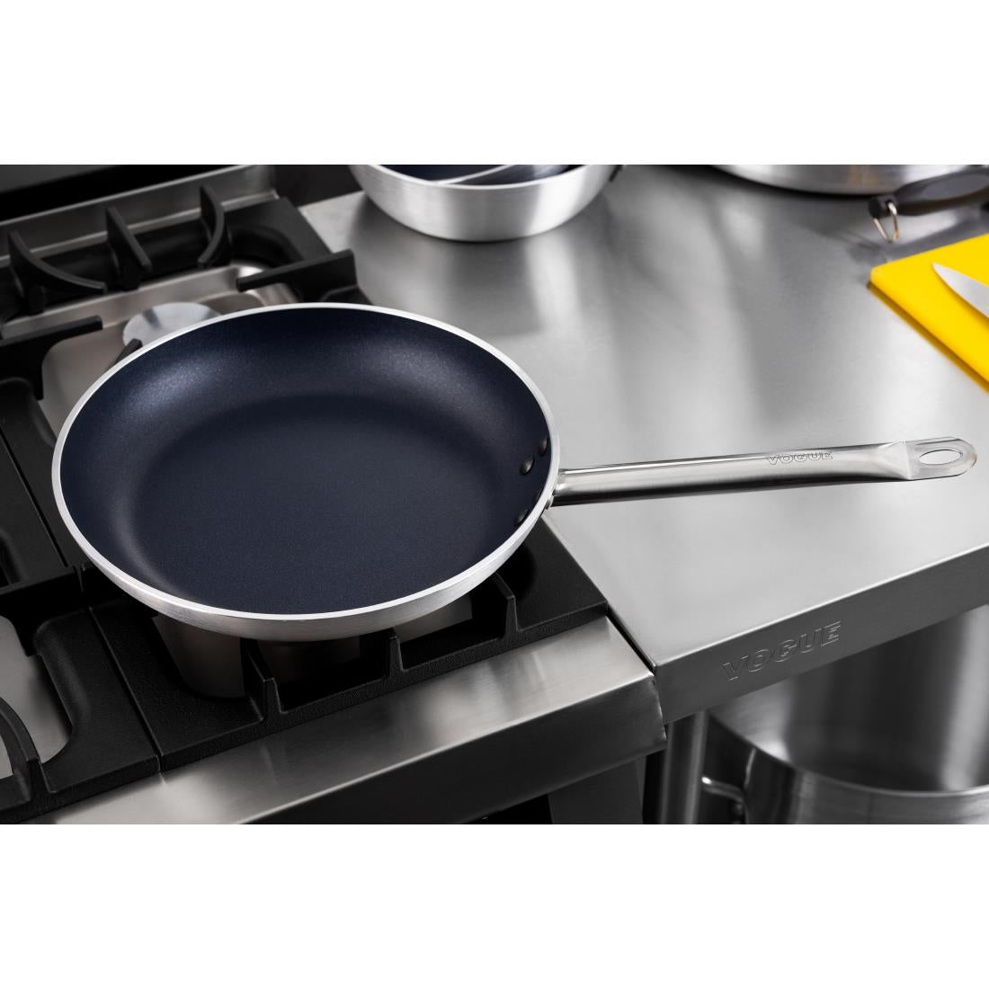 Vogue Aluminium Non-Stick Teflon Platinum Plus Frying Pan 32cm