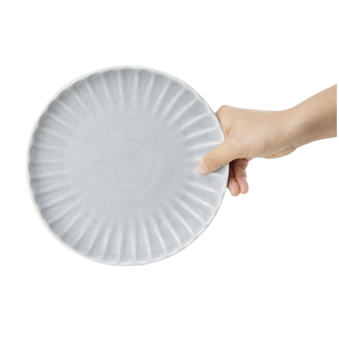 Olympia Corallite Plates Concrete Grey 205mm (6 Pack)