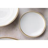 Olympia Kiln Round Coupe Plates Chalk 180mm (6 Pack)