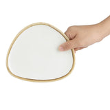 Olympia Kiln Triangular Plates Chalk 165mm (6 Pack)