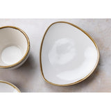 Olympia Kiln Triangular Plates Chalk 165mm (6 Pack)