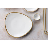 Olympia Kiln Triangular Plates Chalk 230mm (6 Pack)