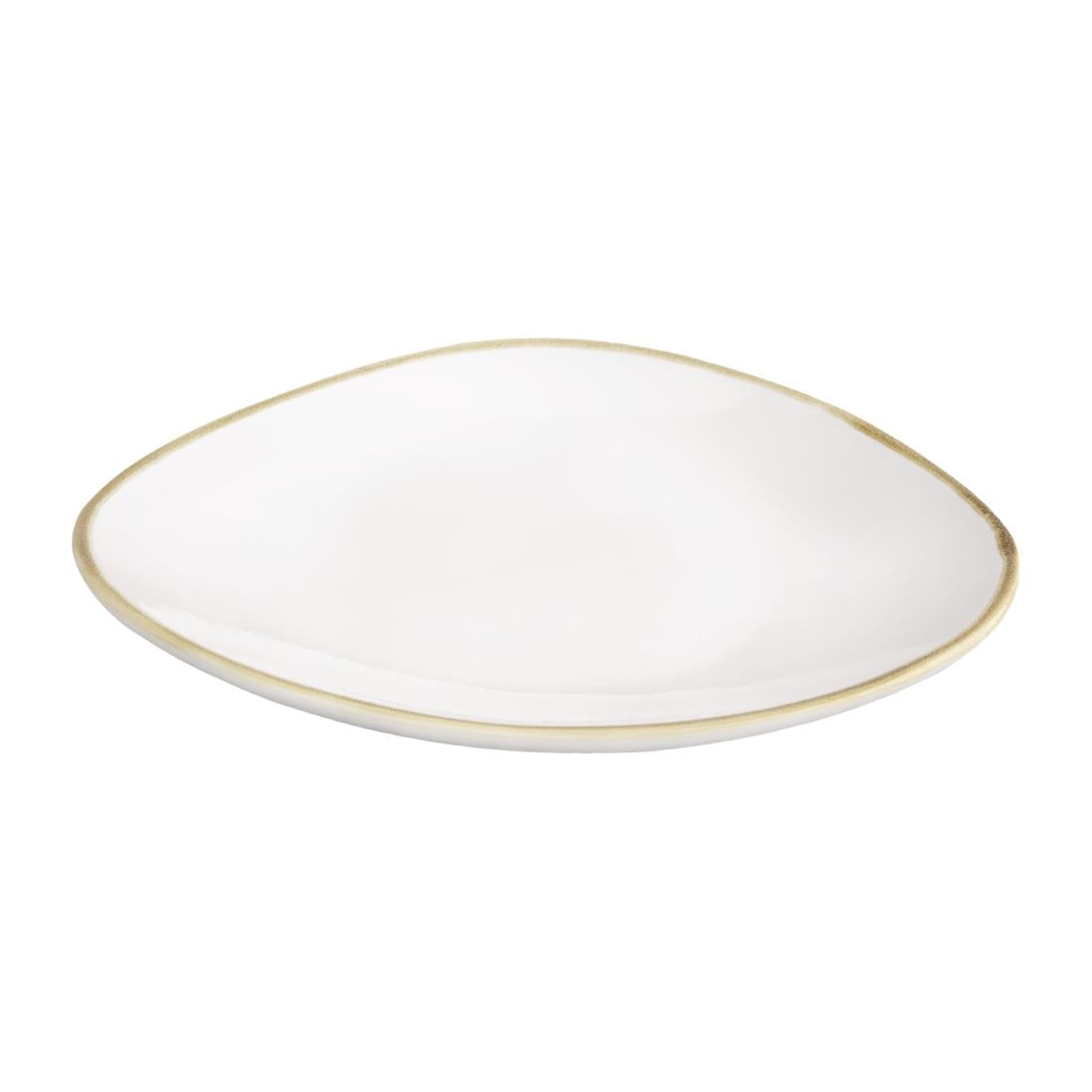 Olympia Kiln Triangular Plates Chalk 280mm (4 Pack)