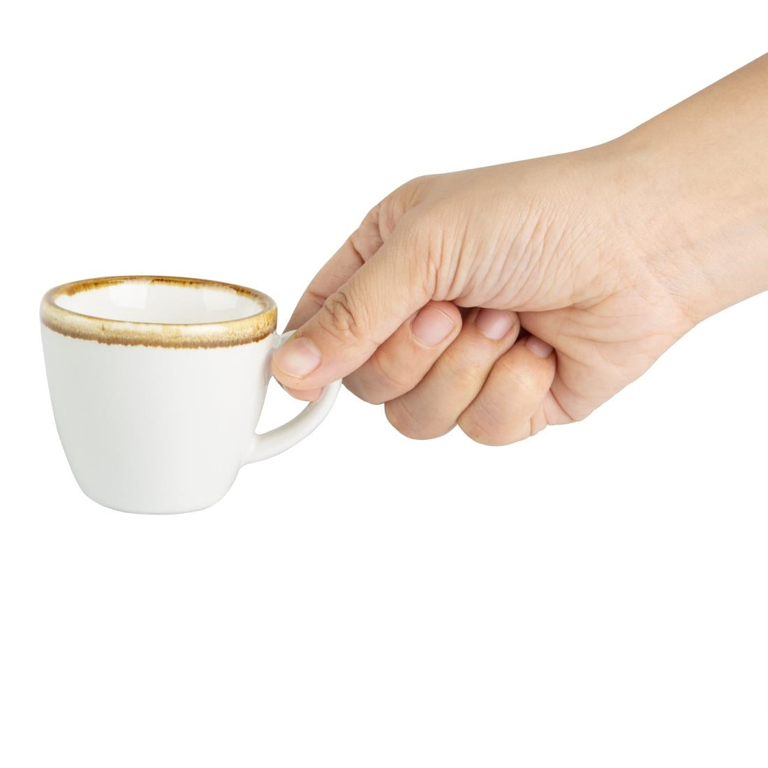 Olympia Kiln Espresso Cups Chalk 85ml (6 Pack)