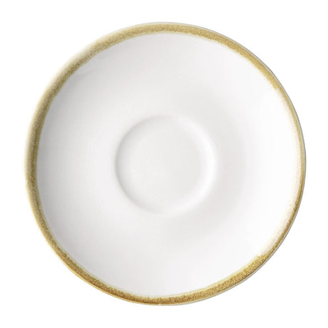 Olympia Kiln Espresso Cups Saucers Chalk 115mm (6 Pack)