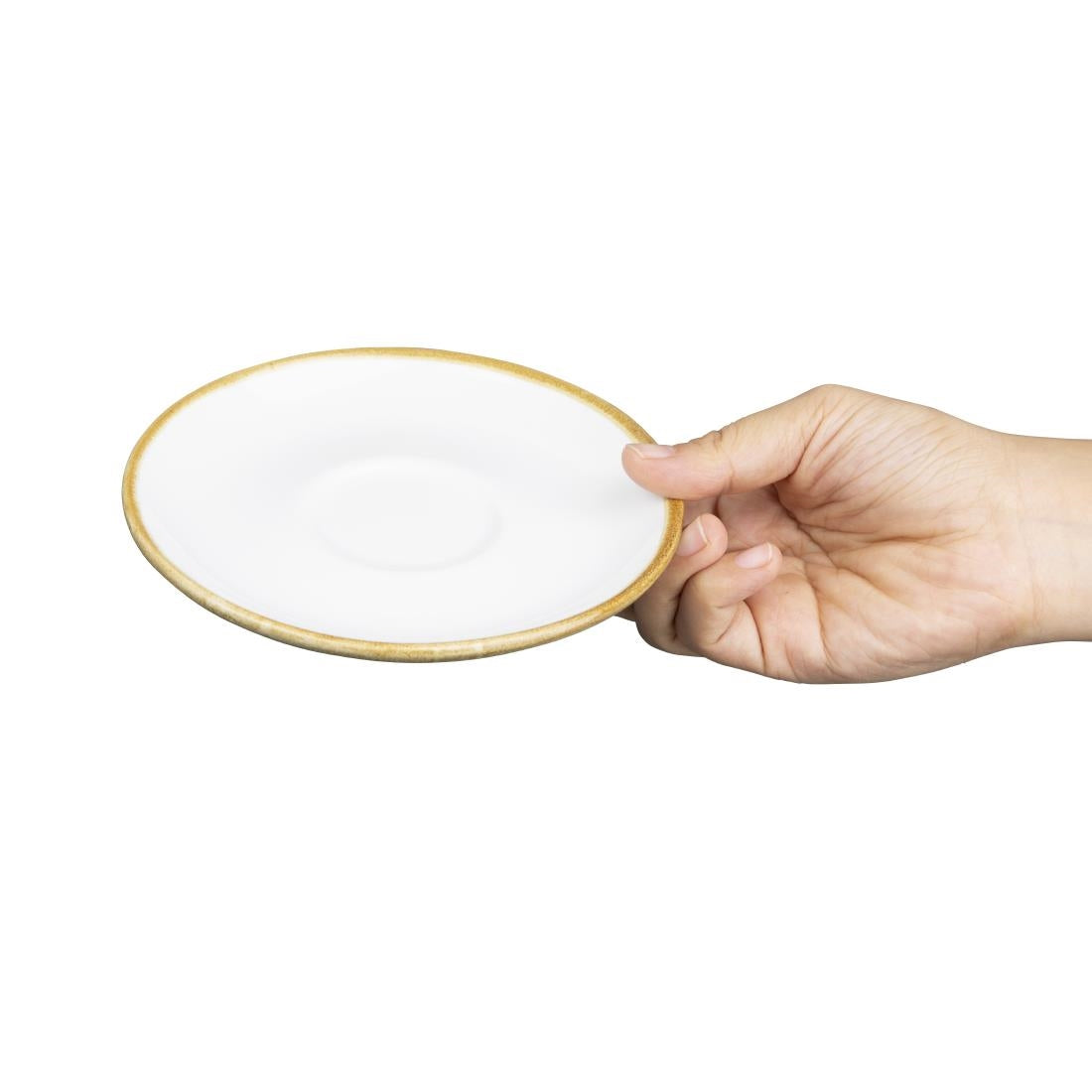 Olympia Kiln 230ml Cup Saucer Chalk 140mm (6 Pack)
