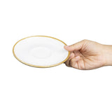 Olympia Kiln 230ml Cup Saucer Chalk 140mm (6 Pack)
