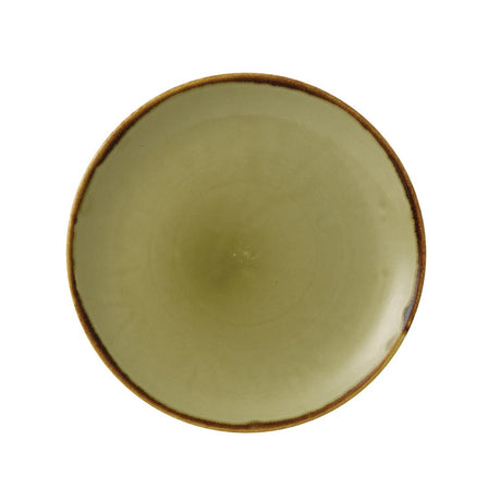 Dudson Harvest Evolve Coupe Plates Green 217mm (12 Pack)