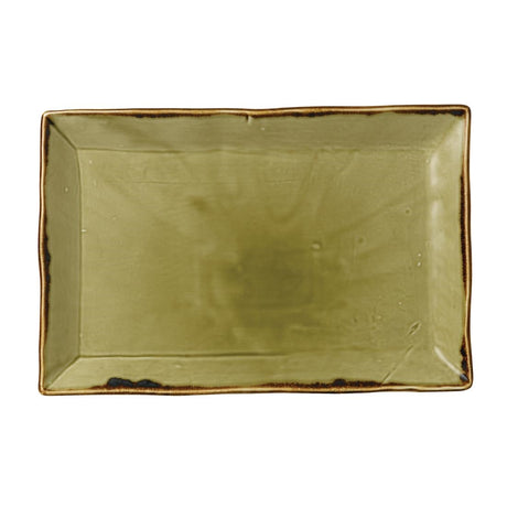 Dudson Harvest Rectangular Trays Green 230 x 336mm (6 Pack)