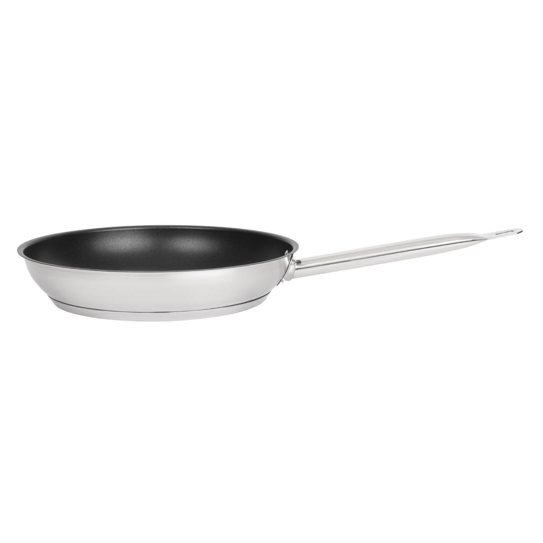 Vogue Stainless Steel Non-Stick Teflon Platinum Plus Frying Pan 28cm