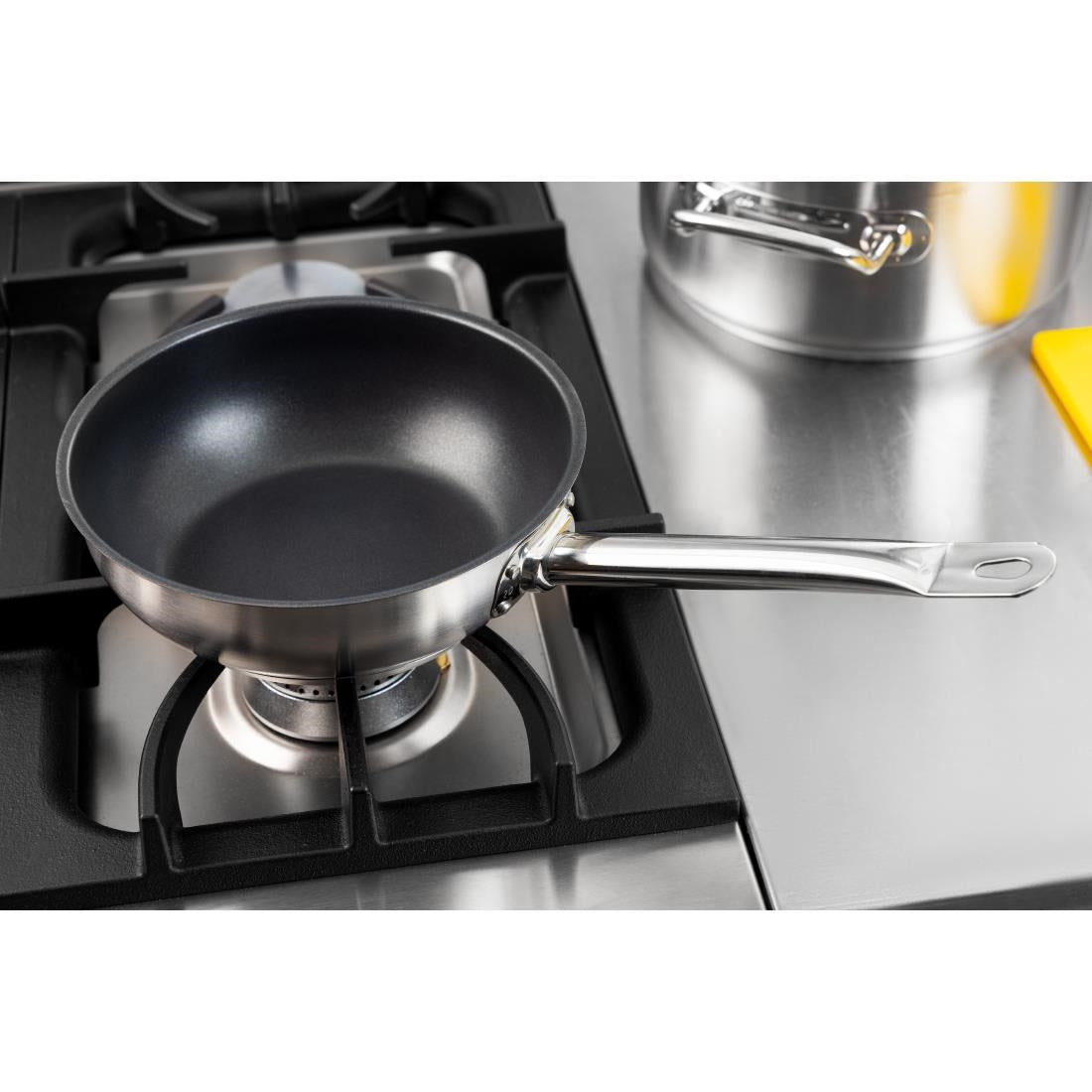 Vogue Stainless Steel Non-Stick Teflon Platinum Plus Sauté Pan 20cm