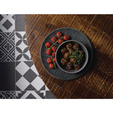 Churchill Studio Prints Agano Coupe Plates Black 217mm (12 Pack)