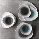 Churchill Studio Prints Raku Triangle Plates Quartz Black 265mm (12 Pack)