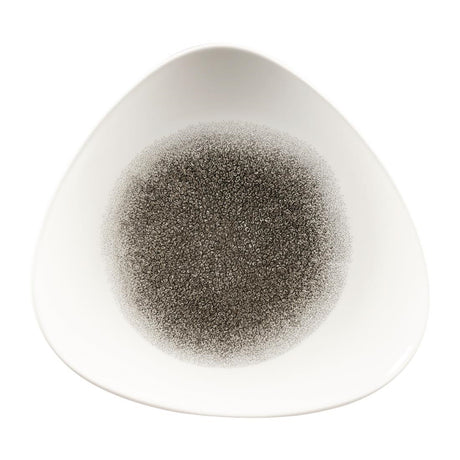 Churchill Studio Prints Raku Triangle Plates Quartz Black 229mm (12 Pack)